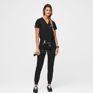 Zamora™ Jogger Scrub Pants in Black Size Large